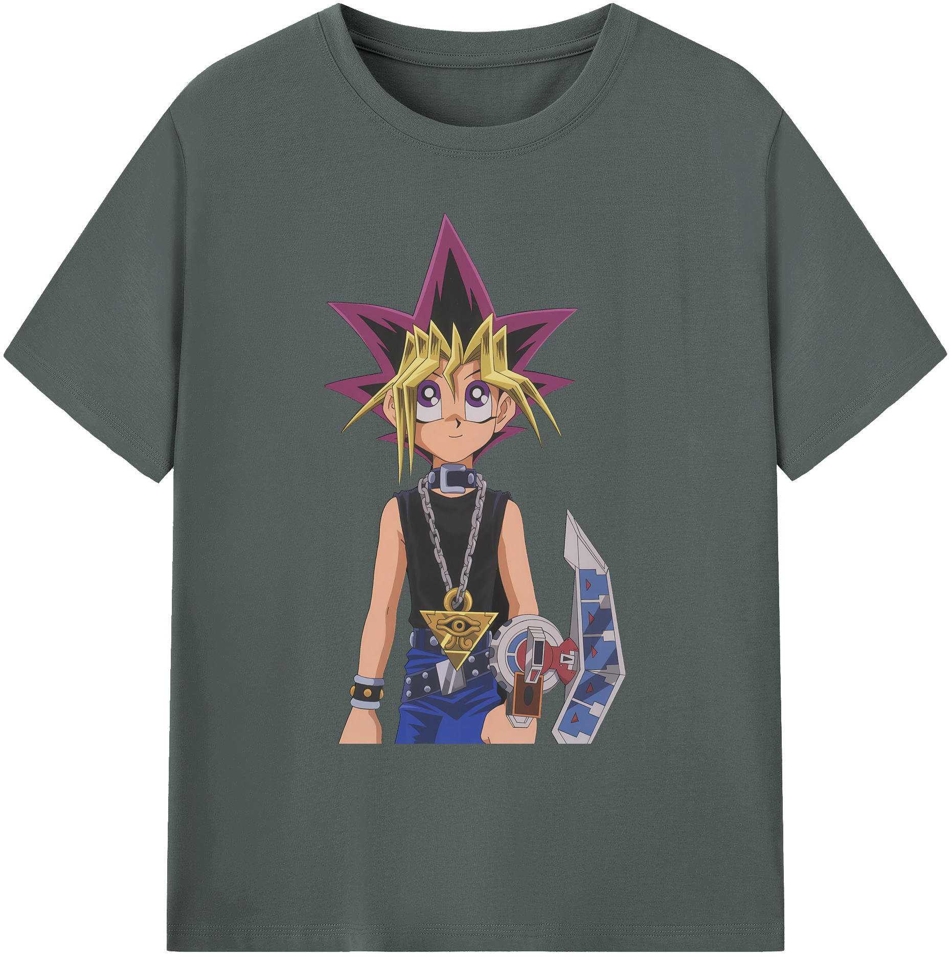 （画像用） 遊☆戯☆王 Yu-Gi-Oh! 綿100％ メンズ半袖Tシャツ｜肌触りやわらか＆通気性